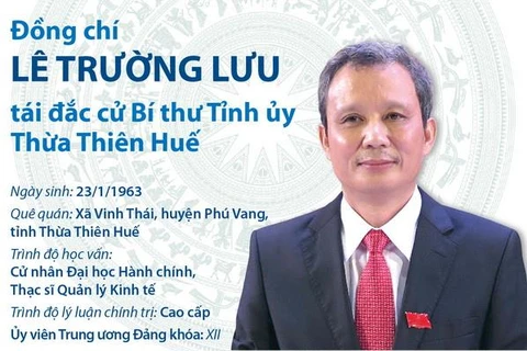 [Infographics] Bí thư Tỉnh ủy Thừa Thiên-Huế Lê Trường Lưu 