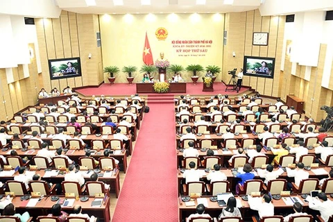 Toàn cảnh một kỳ họp của Hội đồng Nhân dân thành phố Hà Nội. (Nguồn: hanoi.gov.vn)