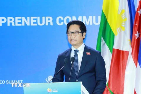 Ông Vũ Tiến Lộc, Chủ tịch Phòng Thương mại và Công nghiệp Việt Nam. (Ảnh: Phương Hoa/TTXVN)