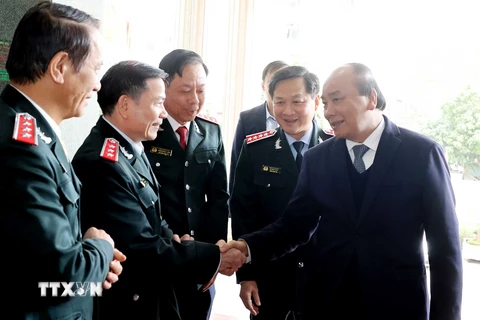Thủ tướng Nguyễn Xuân Phúc và các đại biểu tham dự hội nghị. (Ảnh: Thống Nhất/TTXVN) 