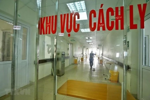 Khu vực cách ly bệnh nhân mắc COVID-19. (Ảnh: Minh Quyết/TTXVN)