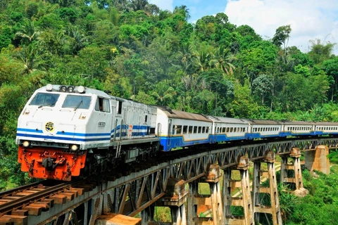 Giao thông đường sắt tại Indonesia. (Nguồn: The Jakarta Post)