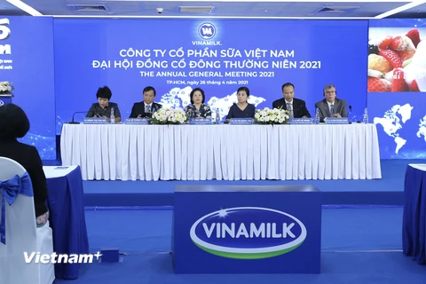 Toàn cảnh Đại hội đồng cổ đông Vinamilk 2021. (Nguồn: Vietnam+)