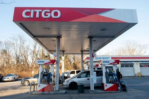 Một trạm xăng của Citgo, công ty con có trụ sở tại Washington, DC, Mỹ thuộc Tập đoàn dầu khí nhà nước Venezuela PDVSA. (Ảnh: AFP/TTXVN) 