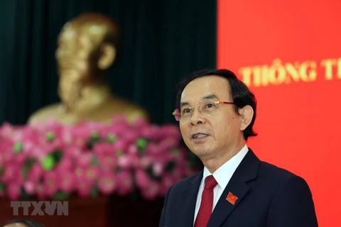Ông Nguyễn Văn Nên, Bí thư Trung ương Đảng, Bí thư Thành ủy Thành phố Hồ Chí Minh. (Ảnh: Xuân Khu/TTXVN)