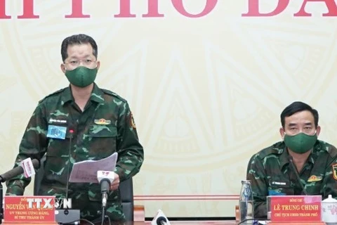 Bí thư Thành ủy Đà Nẵng Nguyễn Văn Quảng phát biểu chỉ đạo. (Ảnh: Văn Dũng/TTXVN)