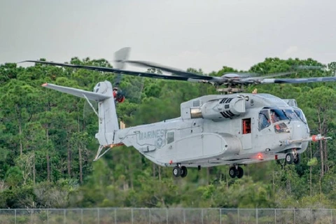 Trực thăng vận tải hạng nặng CH-53K của Mỹ. (Nguồn: Reuters) 