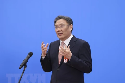 Bộ trưởng Thương mại Trung Quốc Vương Văn Đào. (Ảnh: THX/TTXVN)