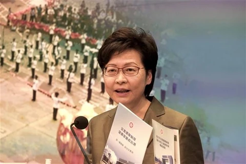 Trưởng Đặc khu hành chính Hong Kong (Trung Quốc) Lâm Trịnh Nguyệt Nga. (Nguồn: THX/TTXVN) 