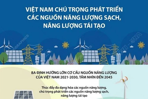 Việt Nam chú trọng phát triển các nguồn năng lượng sạch, tái tạo