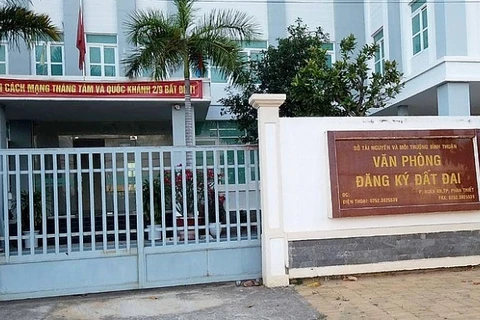 Văn phòng đăng ký đất đai Bình Thuận. (Nguồn: thoidai.com.vn) 