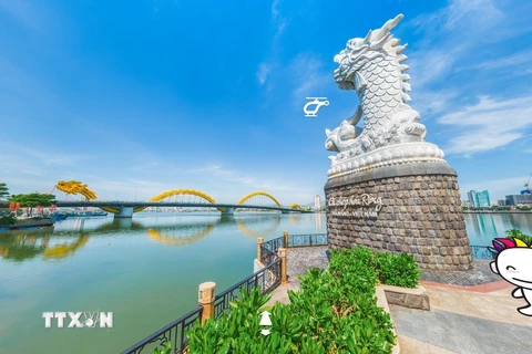 Hệ thống du lịch ảo VR360 giới thiệu về các điểm du lịch của Đà Nẵng. (Ảnh: Trần Lê Lâm/TTXVN)
