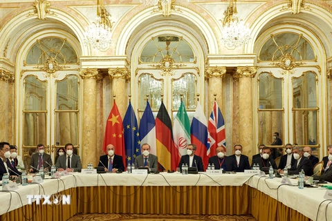 Quang cảnh vòng đàm phán nhằm khôi phục thỏa thuận hạt nhân Iran tại Vienna, Áo ngày 29/11/2021. (Ảnh: THX/TTXVN)