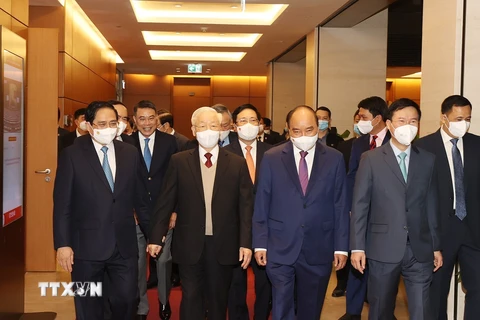 Hình ảnh lãnh đạo Đảng, Nhà nước dự Hội nghị Đối ngoại toàn quốc