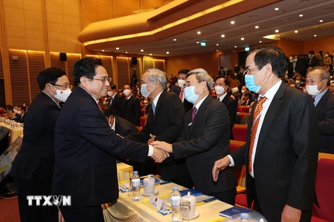 Hình ảnh Thủ tướng Phạm Minh Chính dự Hội nghị Ngoại giao lần thứ 31