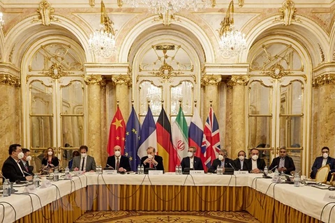 Toàn cảnh vòng đàm phán mới về khôi phục thoả thuận hạt nhân Iran ở Vienna, Áo ngày 9/12/2021. (Ảnh: AFP/TTXVN) 