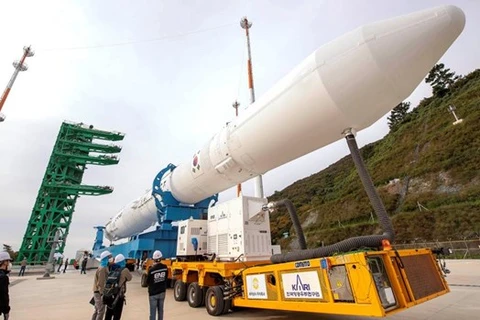 Tên lửa KSLV-II của Hàn Quốc. (Nguồn: Reuters)