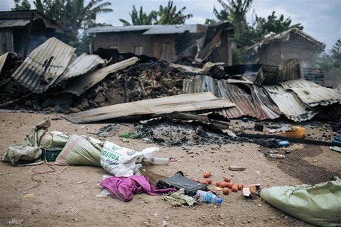 Một vụ tấn công của phiến quân tại CHDC Congo, ngày 18/2/2020. (Ảnh: AFP/TTXVN)