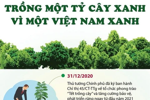 [Infographics] Trồng một tỷ cây xanh - Vì một Việt Nam xanh