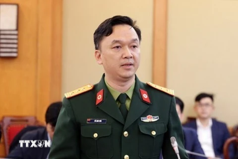 Thượng tá Hồ Anh Sơn, Phó Giám đốc Viện Nghiên cứu Y dược học quân sự-Học viện Quân y. (Ảnh: TTXVN/phát)