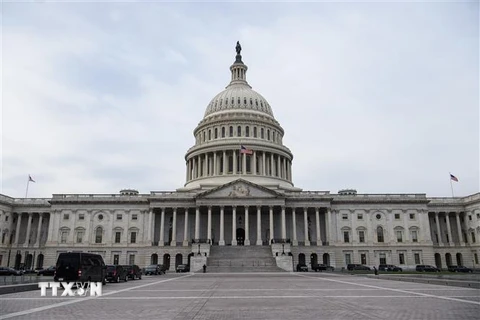 Tòa nhà Quốc hội Mỹ ở thủ đô Washington, DC. (Ảnh: AFP/TTXVN)