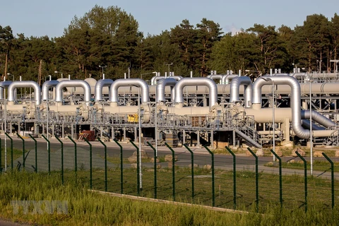 Đường ống dẫn khí đốt thuộc dự án Dòng chảy phương Bắc 2 (Nord Stream 2) tại Lubmin, Đức ngày 7/9/2020. (Ảnh: AFP/TTXVN) 