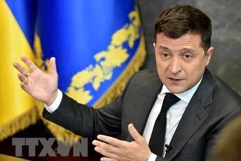 Tổng thống Ukraine Volodymyr Zelensky. (Ảnh: AFP/TTXVN)