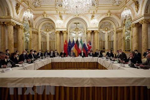 Quang cảnh một vòng đàm phán nhằm khôi phục thỏa thuận hạt nhân Iran tại Vienna, Áo. (Ảnh: AFP/TTXVN) 