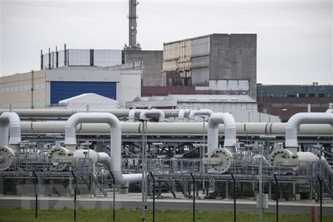 Đường ống dẫn khí đốt thuộc dự án Dòng chảy phương Bắc 2 ở Lubmin, Đức. (Ảnh: AFP/TTXVN) 