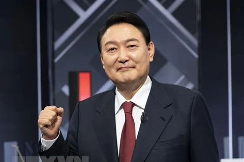 Ông Yoon Suk-yeol giành chiến thắng trong cuộc bầu cử tổng thống lần thứ 20 của Hàn Quốc. (Ảnh: THX/TTXVN) 