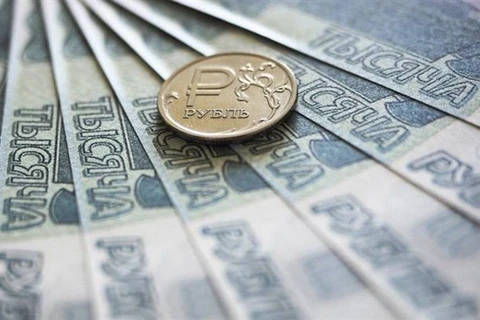 Đồng ruble của Nga. (Ảnh: TASS/TTXVN)