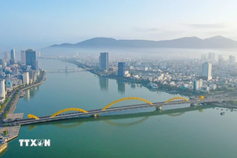 47 năm sau Ngày giải phóng (29/3/1975-29/3/2022), Thành phố Đà Nẵng trở thành đô thị loại I trực thuộc Trung ương với những bước phát triển vượt bậc. (Ảnh: Trần Lê Lâm/TTXVN) 