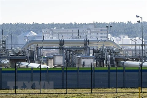 Trạm tiếp nhận khí đốt của Hệ thống đường ống dẫn khí Nord Stream 2 của Nga ở Lubmin, Đức. (Ảnh: AFP/TTXVN)