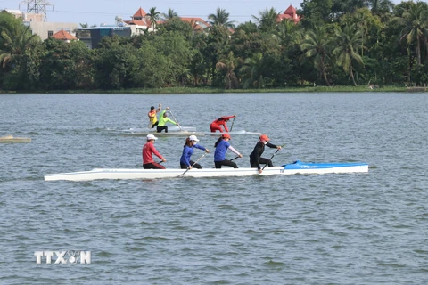 Tại Đại hội Thể thao Đông Nam Á lần thứ 31 năm 2021 (SEA Games 31) vào tháng 5/2022 sắp tới, hai môn Rowing và Canoeing sẽ được tổ chức tại Khu huấn luyện đua thuyền thành phố Hải Phòng ở huyện Thủy Nguyên. (Ảnh: Hoàng Ngọc/TTXVN) 
