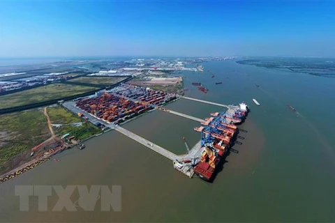 Một góc Cảng Nam Hải Đình Vũ. (Ảnh: An Đăng/TTXVN) 