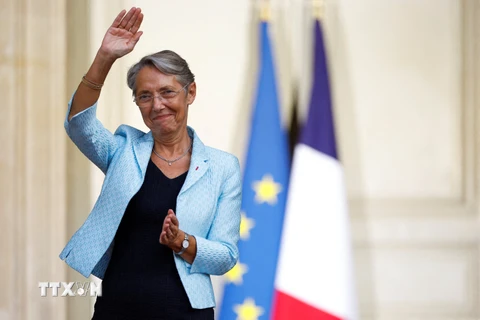 Tân Thủ tướng Pháp Elisabeth Borne tại lễ nhậm chức ở Paris, ngày 16/5. (Nguồn: AFP/TTXVN)