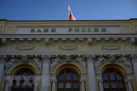 Trụ sở Ngân hàng Trung ương Nga tại Moskva. (Ảnh: AFP/TTXVN) 