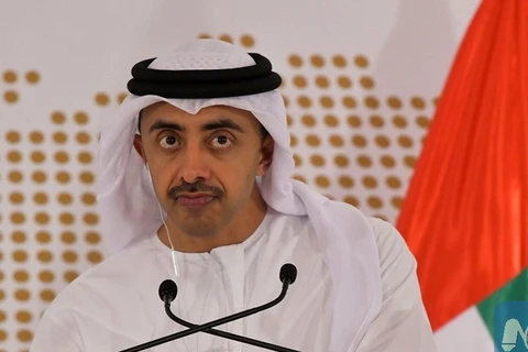 Ngoại trưởng UAE Sheikh Abdullah bin Zayed al-Nahayan. (Nguồn: AFP)
