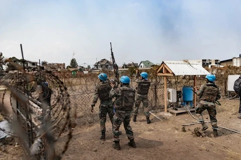 Lực lượng gìn giữ hòa bình tại CHDC Congo. (Nguồn: AFP)