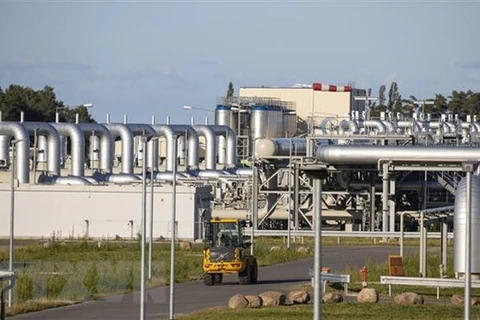 Đường ống dẫn khí đốt thuộc Dự án Dòng chảy phương Bắc 2 tại Lubmin, Đức. (Ảnh: AFP/TTXVN) 