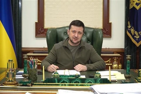 Tổng thống Ukraine Volodymyr Zelensky. (Ảnh: AFP/TTXVN) 