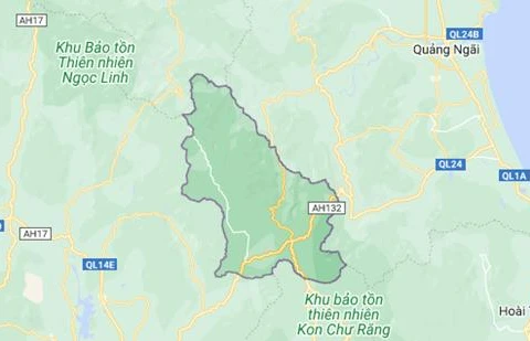 Bản đồ khu vực Kon Plông. (Nguồn: Google Maps)