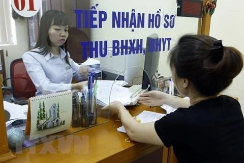 Nơi tiếp nhận hồ sơ thu Bảo hiểm xã hội. Ảnh minh họa: (Nguồn: TTXVN)