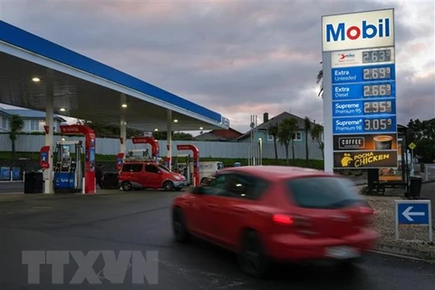 Một trạm xăng ở Auckland, New Zealand. (Nguồn: THX/TTXVN)