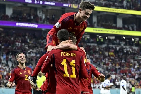 Đội tuyển Tây Ban Nha thắng tưng bừng ngày ra quân. (Nguồn: Getty Images)