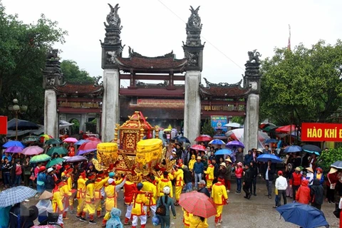 Lễ hội đền Trần ở Thái Bình. (Nguồn: TTXVN)