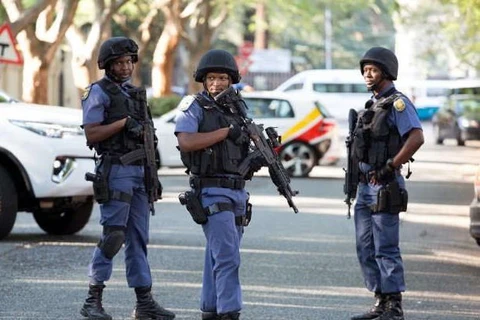 Lực lượng cảnh sát Nam Phi. (Nguồn: AP)