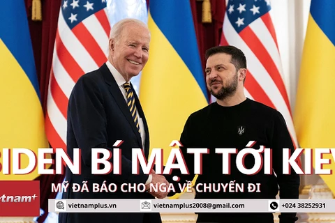 [Video] Chuyến thăm bất ngờ của Tổng thống Mỹ Joe Biden tới Kiev