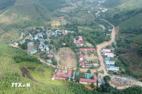 Một góc làng quê xã Yên Lâm, huyện Hàm Yên, tỉnh Tuyên Quang. (Ảnh: TTXVN phát)