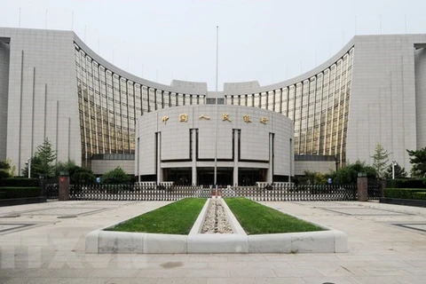 Trụ sở Ngân hàng Nhân dân Trung Quốc tại thủ đô Bắc Kinh. (Ảnh: AFP/TTXVN) 